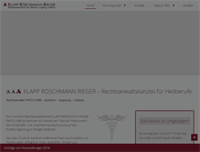 Tablet Screenshot of klapp-roeschmann.de